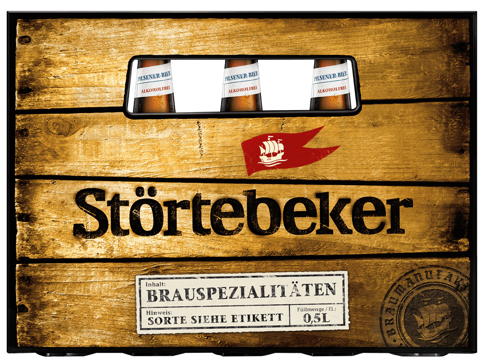 Störtebeker Pilsener Bier 0,0% (20 x 0.5 l)