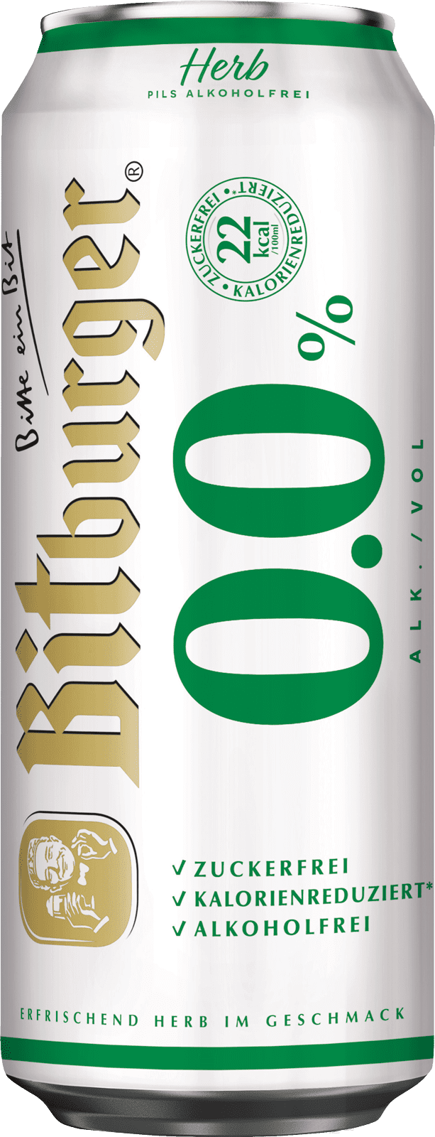 Bitburger 0,0% Herb alkoholfrei (1 x 0.5 l)