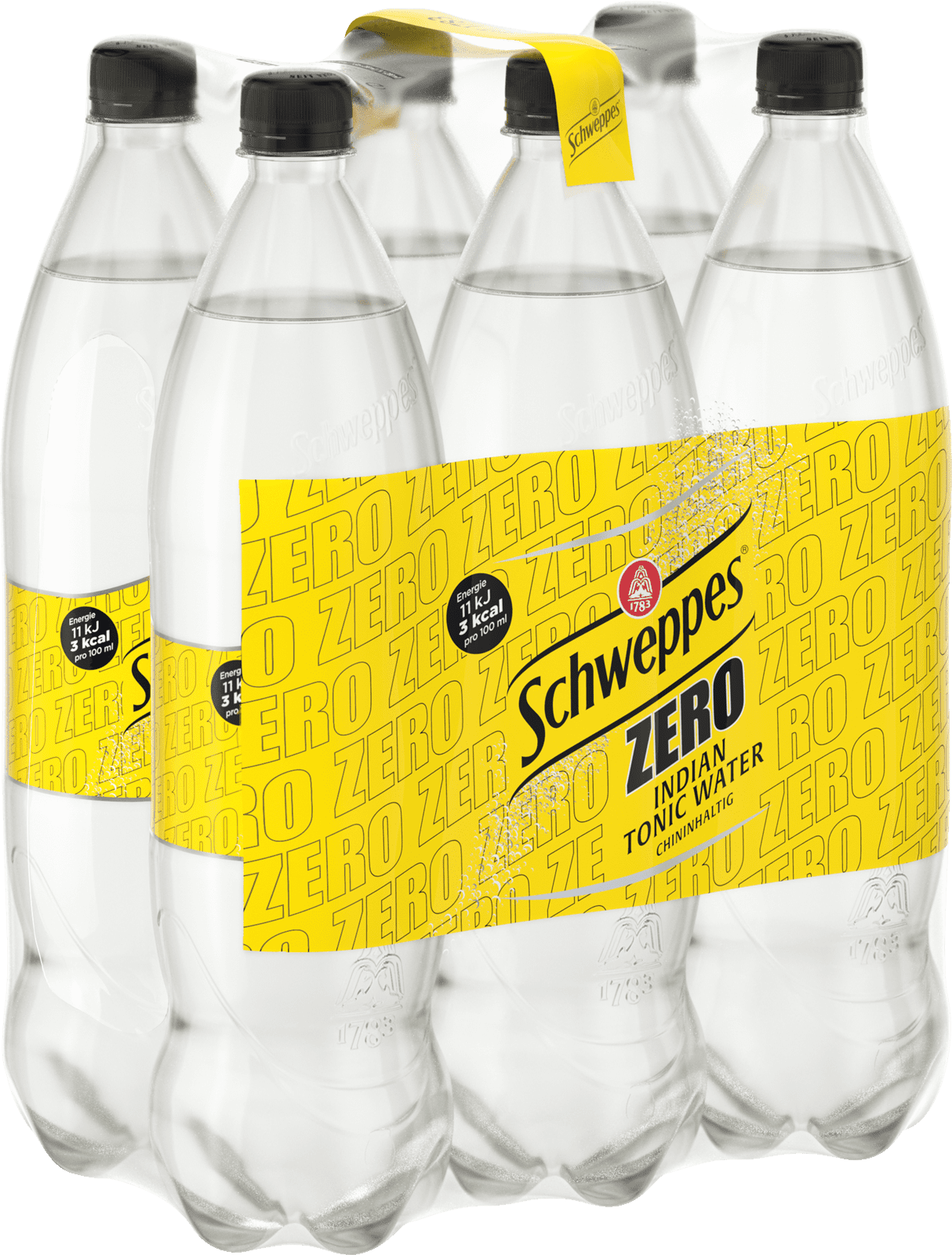 Schweppes Indian Tonic Water Zero PET-EW (6 x 1.25 l)