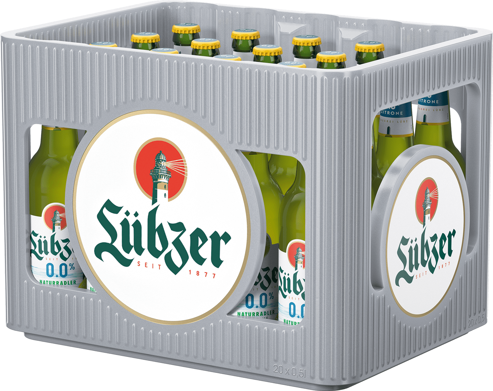 Lübzer Naturradler Zitrone alkoholfrei 0,0% (20 x 0.5 l)