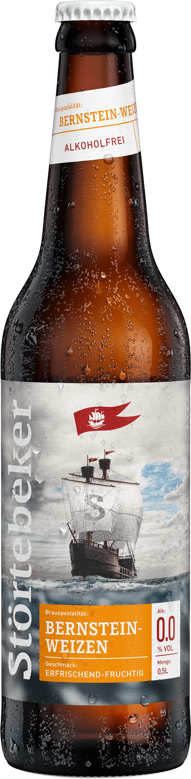Störtebeker Bernstein Weizen alkoholfrei 0,0% (1 x 0.5 l)
