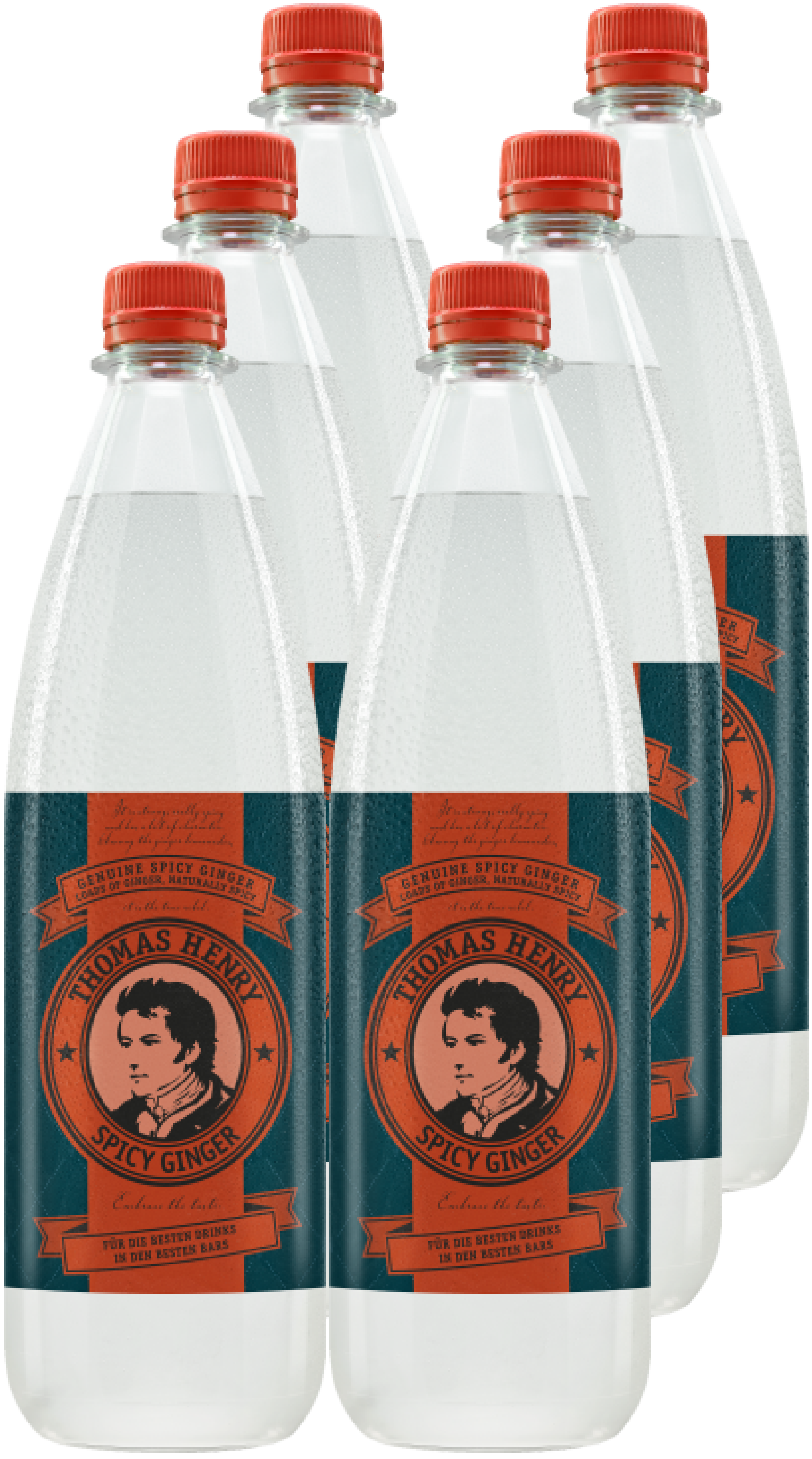Thomas Henry Spicy Ginger PET (6 x 1.0 l)