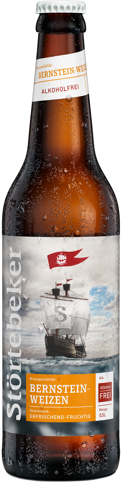 Störtebeker Bio Bernstein-Weizen alkoholfrei (1 x 0.5 l)