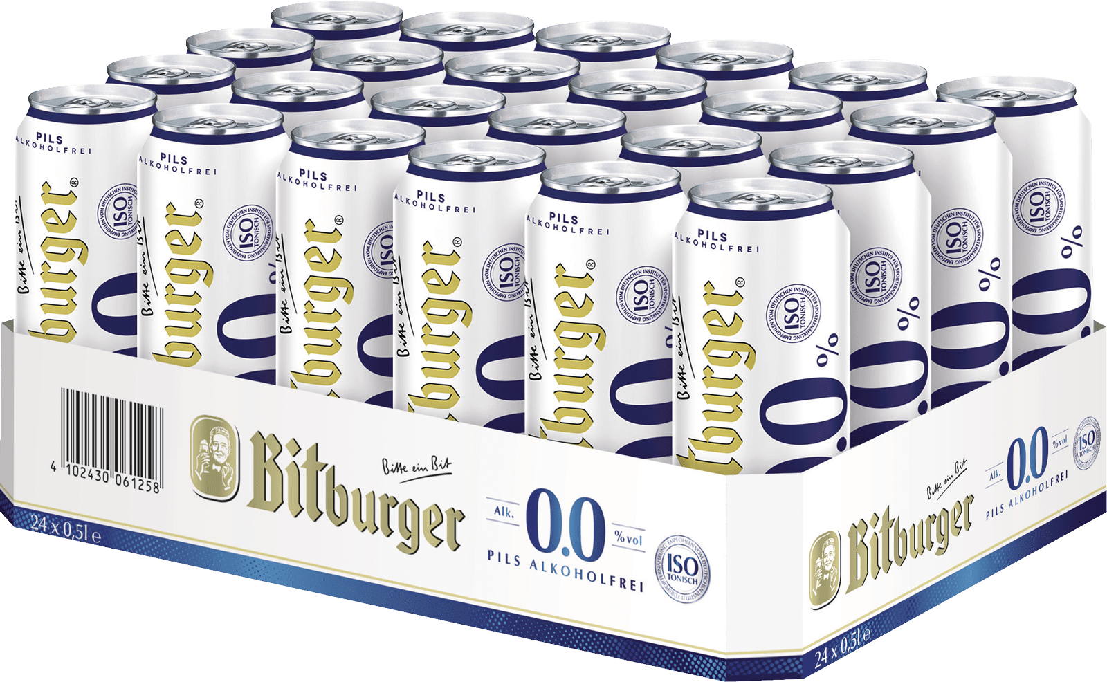Bitburger 0,0% Pils alkoholfrei (24 x 0.5 l)