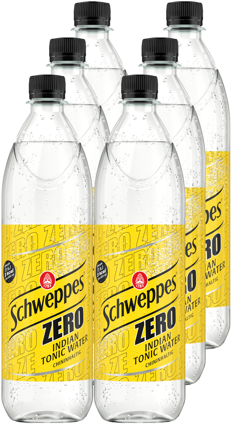 Schweppes Indian Tonic Water Zero PET (6 x 1.0 l)