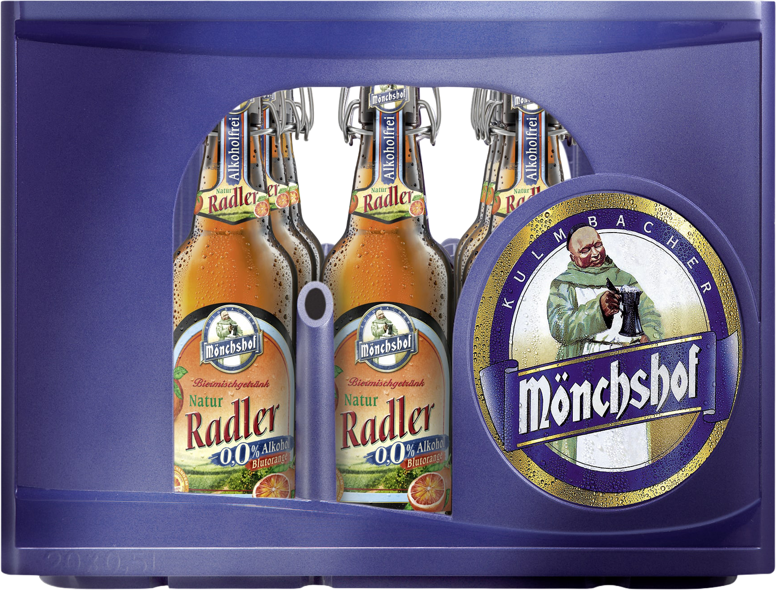 Mönchshof Natur Radler Blutorange alkoholfrei 0,0% (20 x 0.5 l)