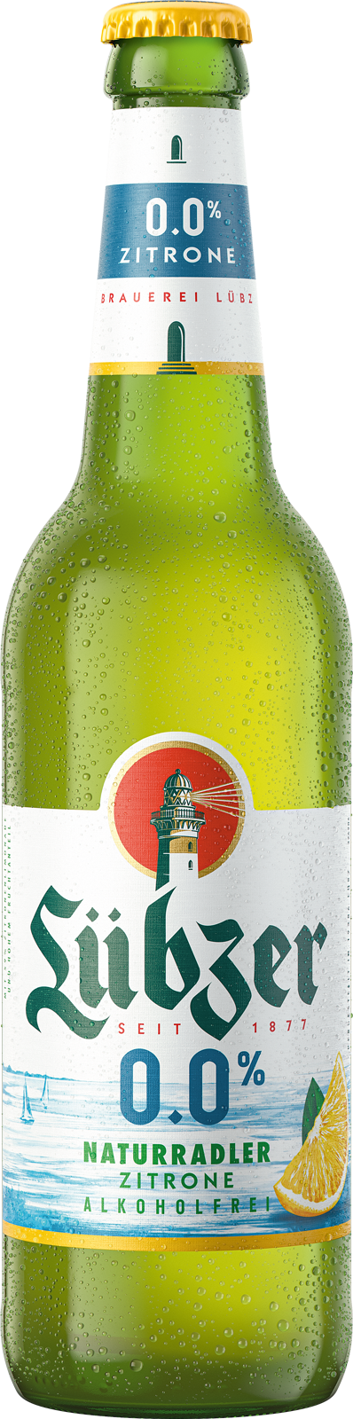 Lübzer Naturradler Zitrone alkoholfrei 0,0% (1 x 0.5 l)